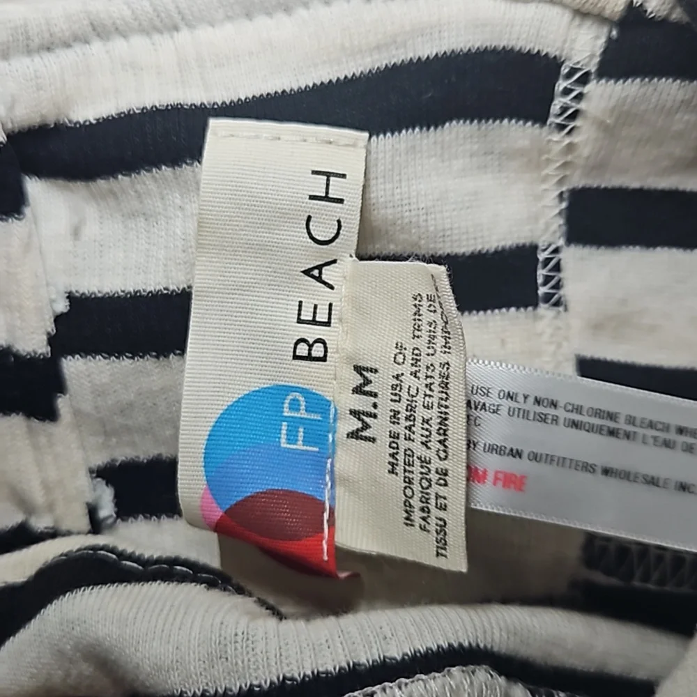 **Free People “Bon Voyage” Stripe Set – Size Medium (Top & Pants)**